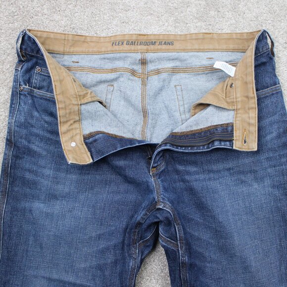 Duluth Jeans Mens 40x32 Blue DuluthFlex Ballroom Relaxed Fit Stretch Denim - Picture 10 of 15